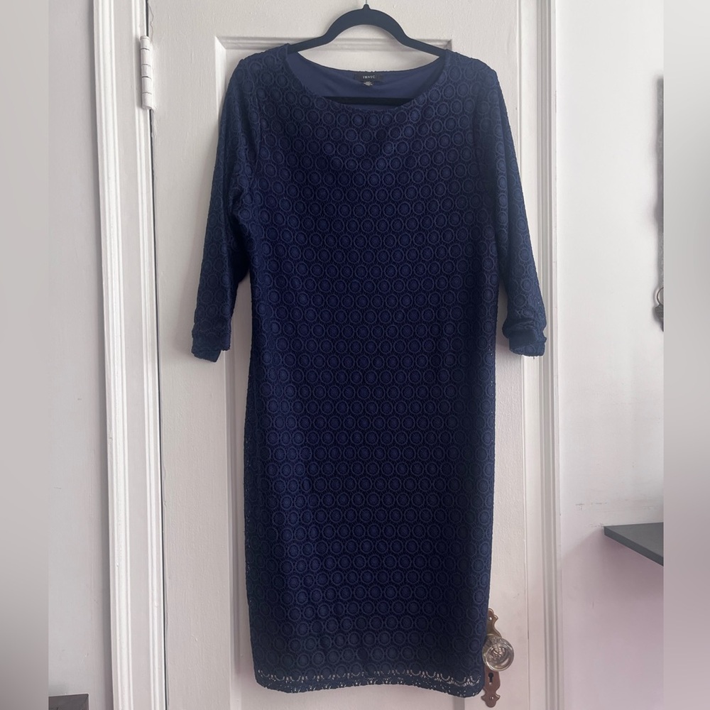 NYC Navy Long Sleeve Dress